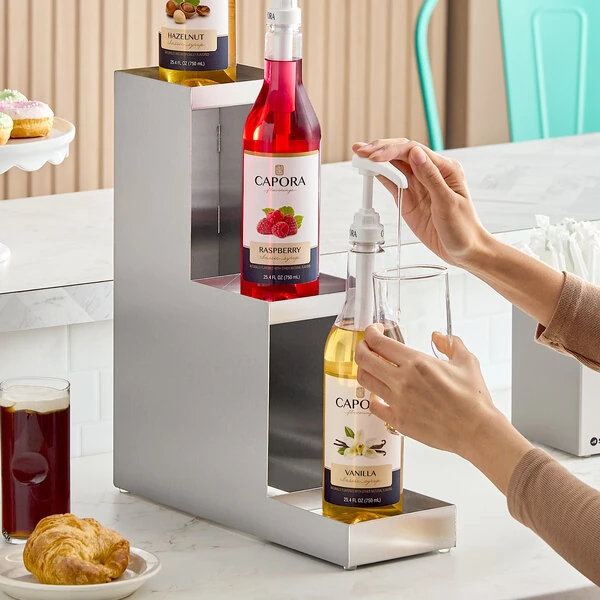 Acopa 3 Tier Stainless Steel Bottle Riser