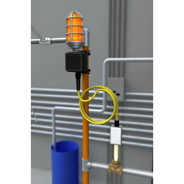 Guardian Equipment AP275-105 Combination Steady-On Light and Alarm Horn for Safety Stations; Double Pole, Double Throw