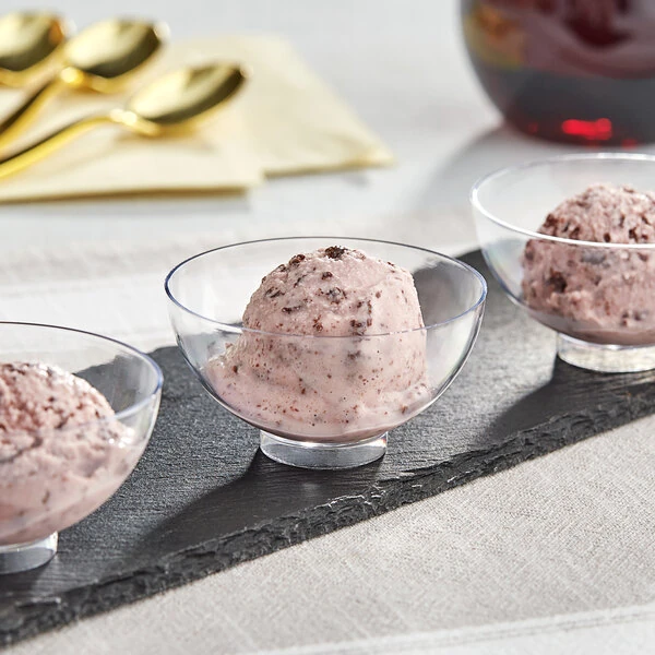 Choice 2.5 oz. Clear Round Plastic Mini Bowl - 200/Case