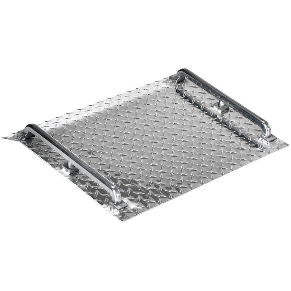 Vestil 30" x 18" x 4 11/16" Silver Aluminum Mini Dock Board AMD-3018 - 600 lb. Capacity