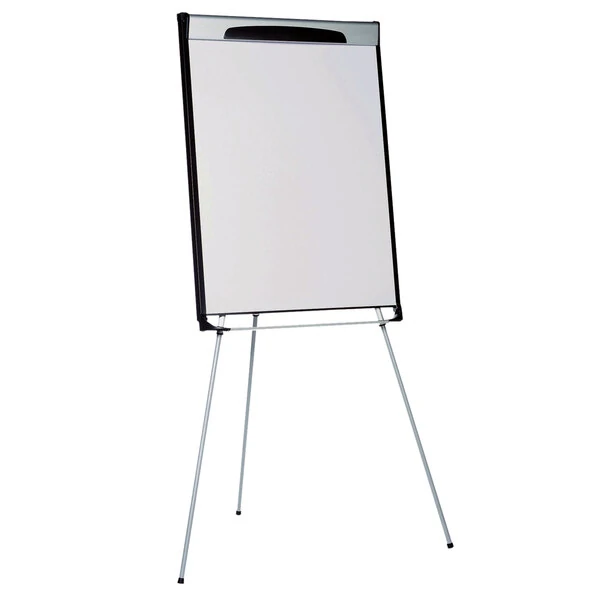 MasterVision EA23066720 Gold Ultra 29" x 41" Magnetic Dry Erase Tripod Style Telescoping Easel with Black and Silver Frame
