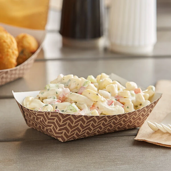 Carnival King #25 1/4 lb. Cornerstone Paper Food Tray - 1,000/Case