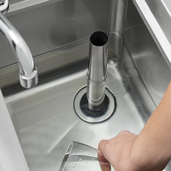 10" Stainless Steel Overflow Pipe for 1 1/2" - 1 3/4" Drains