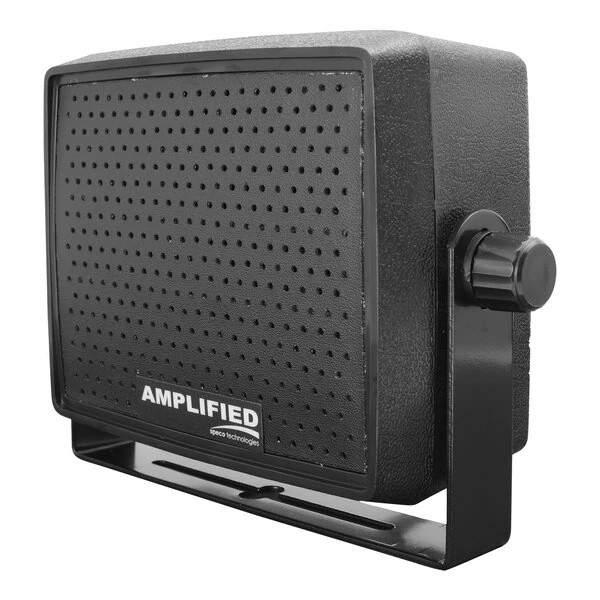 Speco Technologies Deluxe 5 1/2" x 4 1/2" Black Speaker with 10W Amplifier AES4 - 12VDC, 18W