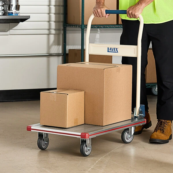 Lavex 19" x 29" Aluminum Platform Truck - 440 lb. Capacity