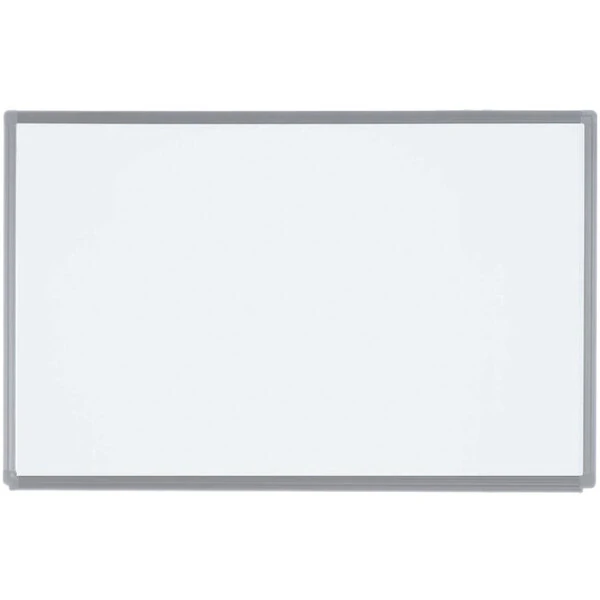 Aarco ERP2436 Designer Series 36" x 24" Radius Corner White Porcelain Enamel on Steel Markerboard with Aluminum Frame