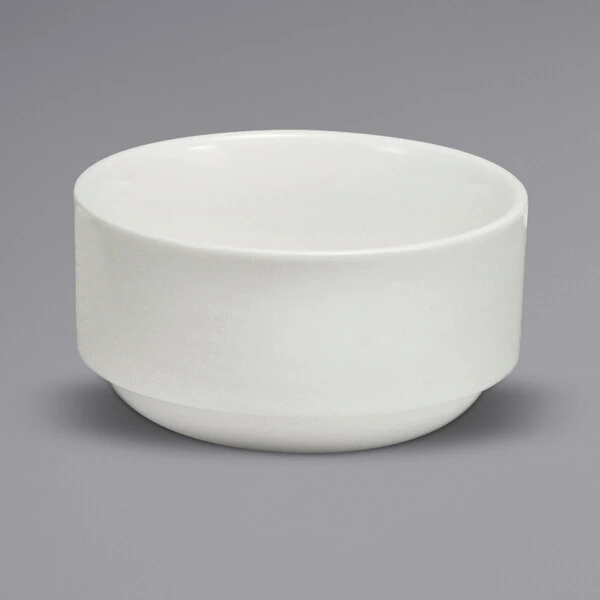 Sant'Andrea Cromwell by 1880 Hospitality W6030000705 9 oz. Warm White Porcelain Bouillon Cup - 36/Case