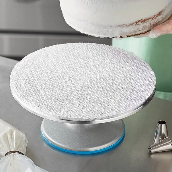 Ateco 620 12" Round Non-Slip Cake Turntable / Stand Pad - 2/Pack