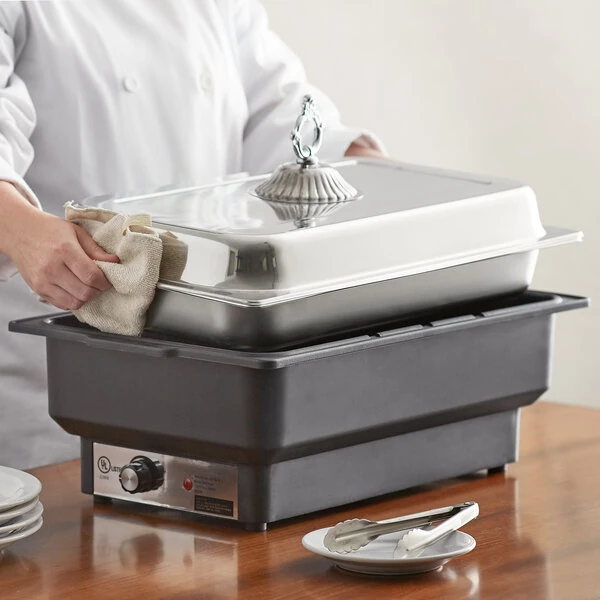 Acopa 8 Qt. Full Size Electric Water Pan / Warmer - 120V, 900W