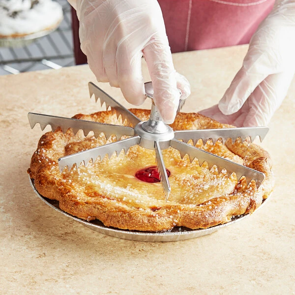 Choice 9" Aluminum 7-Cut Pie and Cake Marker