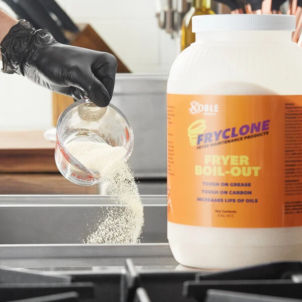 Noble 8 lb. Fryclone Concentrated Boil-Out Fryer Cleaner - 4/Case