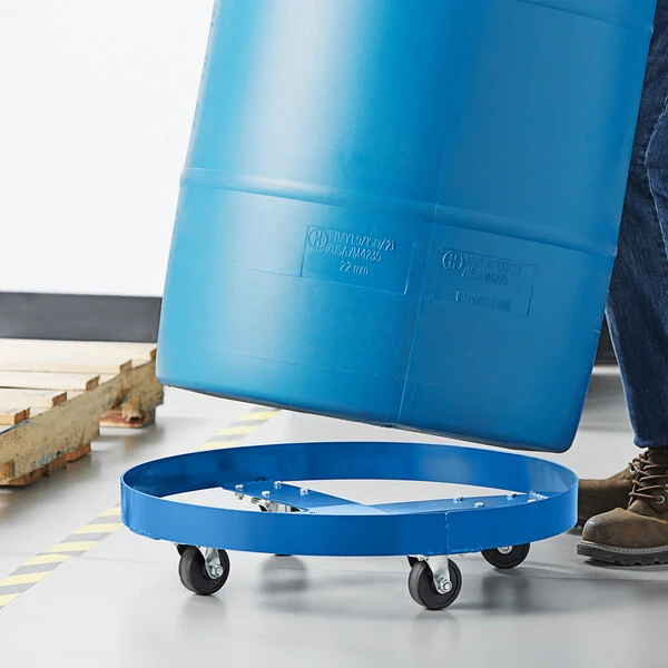 Lavex 800 lb. Heavy-Duty Steel Drum Dolly for 55 Gallon Drums
