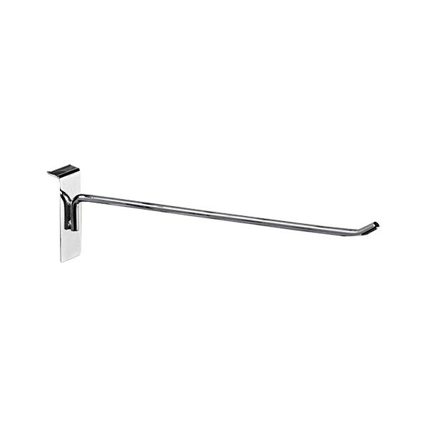 10" Chrome Peg Hook for Slatwall Merchandisers