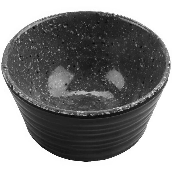 cheforward™ by GET Revolve 1.5 oz. Organic Stone Gray Melamine Ramekin - 24/Case