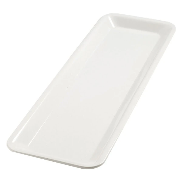 Carlisle 5552637 Balsam Displayware Bavarian Cream Melamine 1/2 Size Long 1" Deep Food Pan - 6/Case