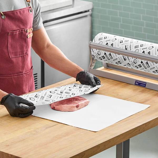 Choice 30" x 700' 40 lb. Barbecue Print Butcher Paper Roll