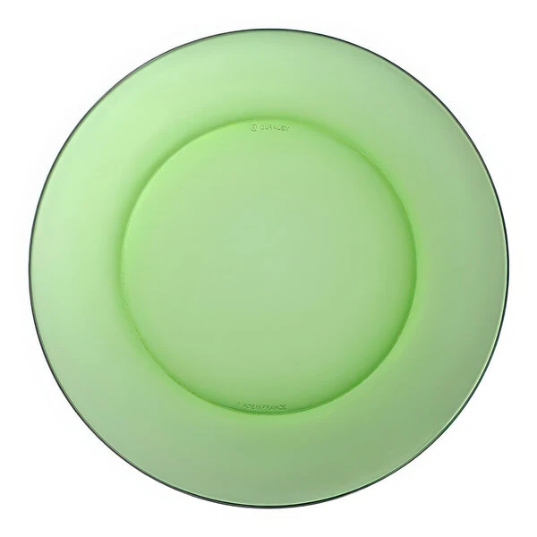 Duralex Lys 9 1/4" Green Glass Dinner Plate - 24/Case