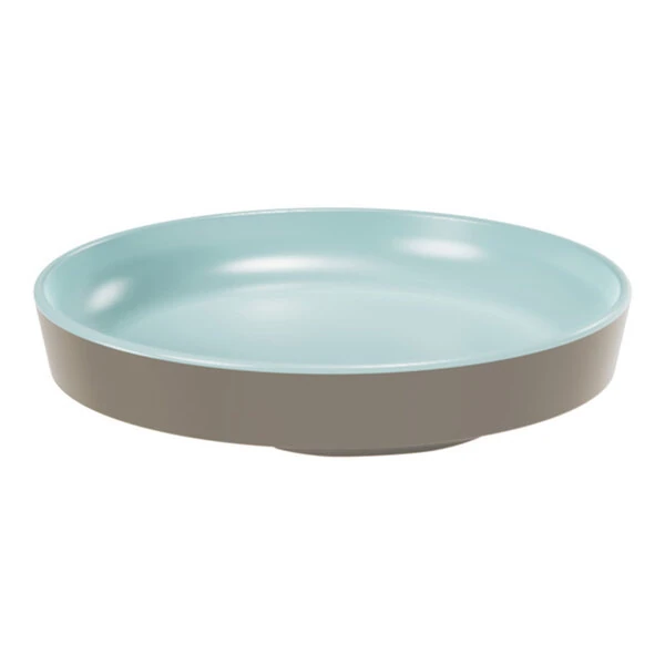 Dalebrook Mayfair from Global Tableware Collective 5 1/2'' Blue Round Melamine Plate / Bento Box Lid - 12/Case