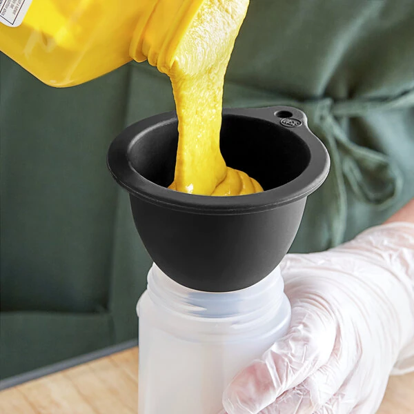 TableCraft 10722 Black Silicone Funnel