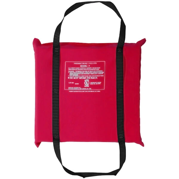 Kemp USA Red USGC-Approved Throwable Foam Cushion 10-229