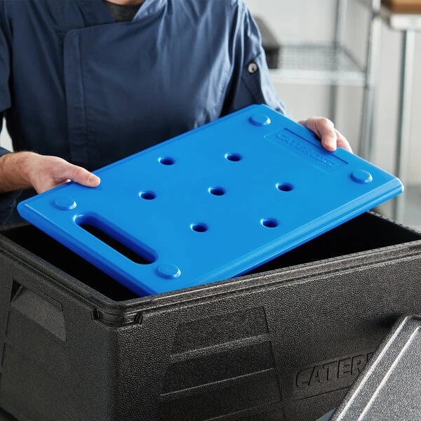 CaterGator Dash Blue Full Size Ice Board for Food Pan Carriers