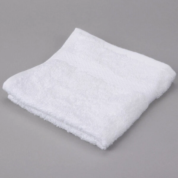 Oxford Regale 13" x 13" 100% Ring Spun Cotton Wash Cloth with Dobby Border and Dobby Hemmed 1.5 lb. - 300/Case