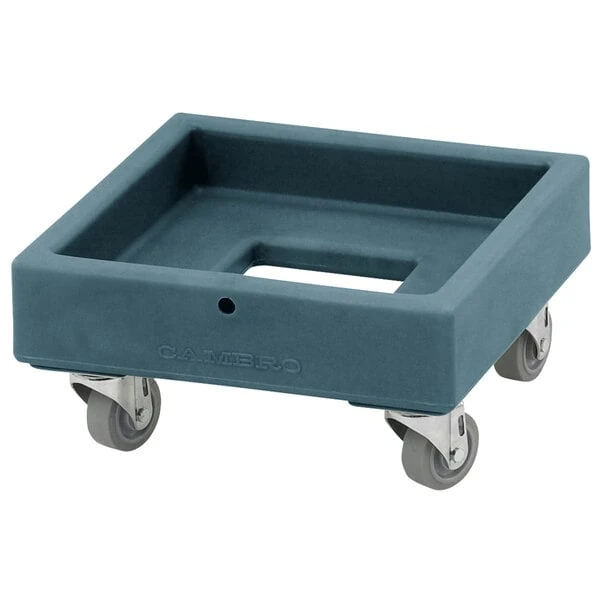 Cambro CD1313401 250 lb. Slate Blue Camdolly Milk Crate Dolly