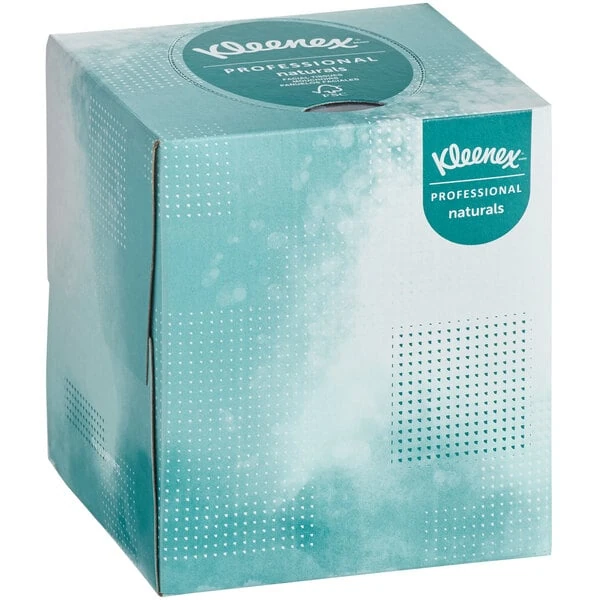 Kleenex® Naturals Professional 90 Sheet 2-Ply Facial Tissue Cube - 36/Case