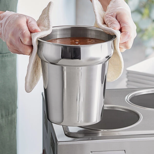 Choice 4 Qt. Stainless Steel Vegetable Inset