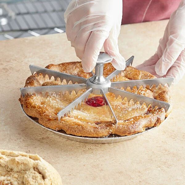 Choice 9" Aluminum 8-Cut Pie and Cake Marker