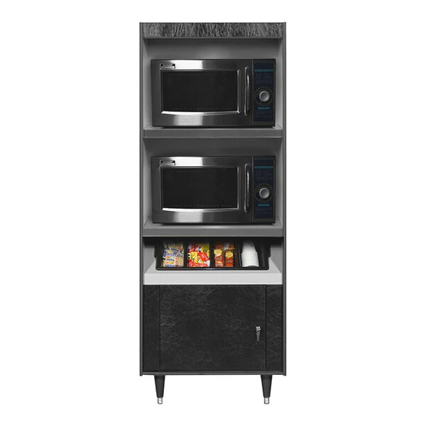 All State Manufacturing 27" x 23 1/4" x 72" Condiment Stand with Low Tray AS272-N/L