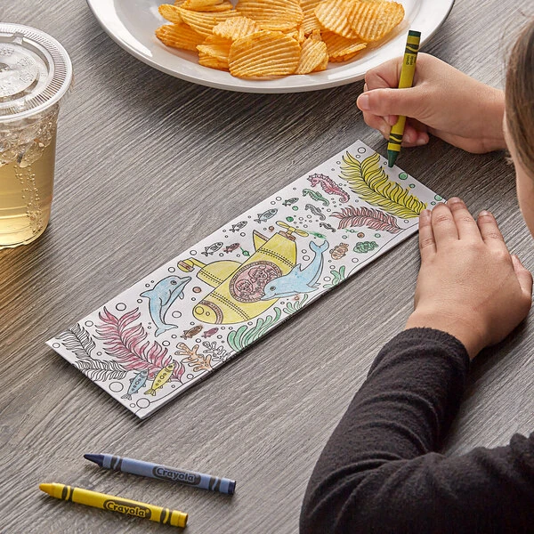 Choice Kids Under the Sea Coloring Disposable Overseas Cap - 100/Pack