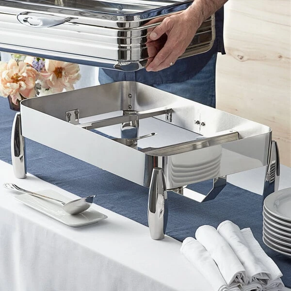 Acopa Manchester 9 Qt. Full Size Chafer Stand with Fuel Holders