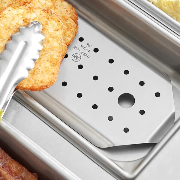 Vigor 1/3 Size Stainless Steel Steam Table/Hotel Pan False Bottom