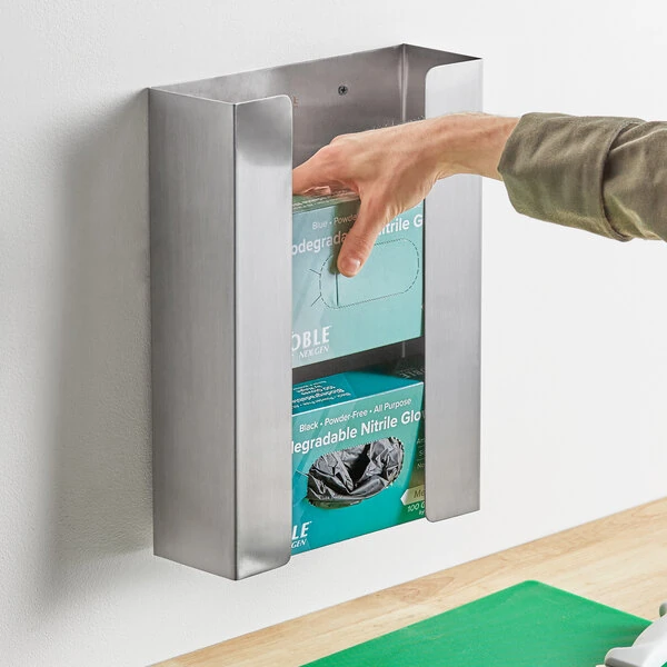 Noble Stainless Steel Triple Box Disposable Glove Dispenser