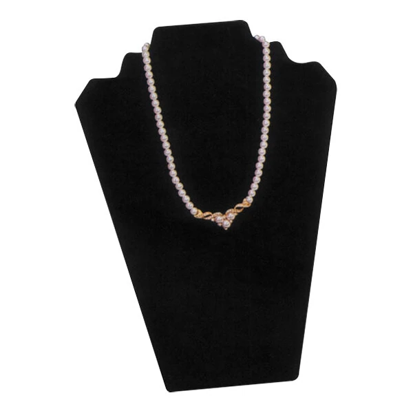 8 1/4" x 12 1/2" Black Velvet Necklace Display Stand