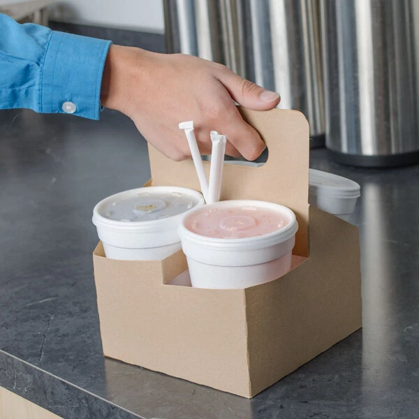 Sabert 29500 4 Cup Drink Carrier - 200/Case