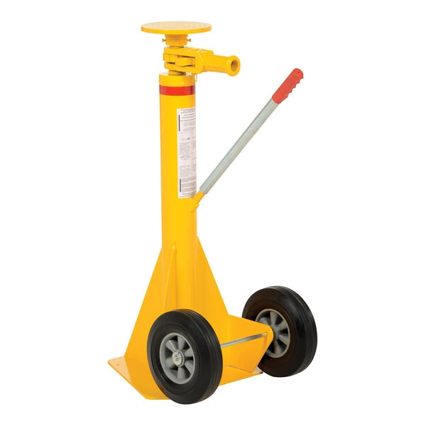 Vestil 125,000 lb. Portable Trailer Stabilizing Ratchet Jack with 50,000 lb. Lifting Capacity and 39"-51" Height LO-J-125