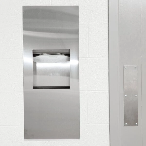 Bobrick B-36903 TrimLineSeries Recessed Paper Towel Dispenser / Waste Receptacle