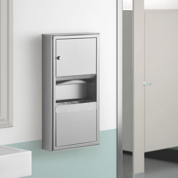 Bobrick B-3699 ClassicSeries Surface Mounted Paper Towel Dispenser / Waste Receptacle