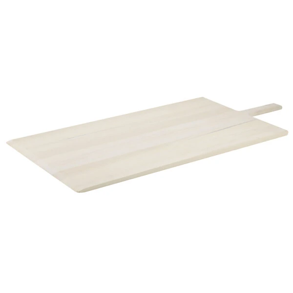 American Metalcraft 16" x 29 1/2" Long Blade Wood Pizza Peel with 6 1/2" Handle 1636