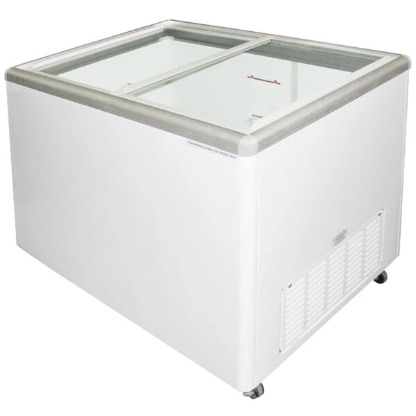 Excellence EURO-13HC Ice Cream Flat Top Flat Lid Display Freezer - 12.5 cu. ft.