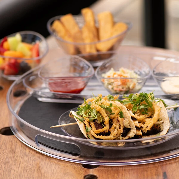 Libbey 92393 Infinium Wake 14" Tritan™ Plastic Handled Tray - 6/Case