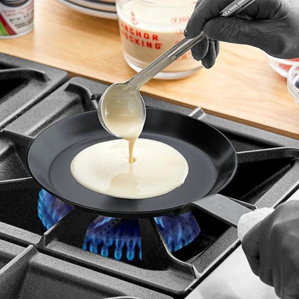 Matfer Bourgeat 7 7/8" Black Carbon Steel Crepe Pan 062032