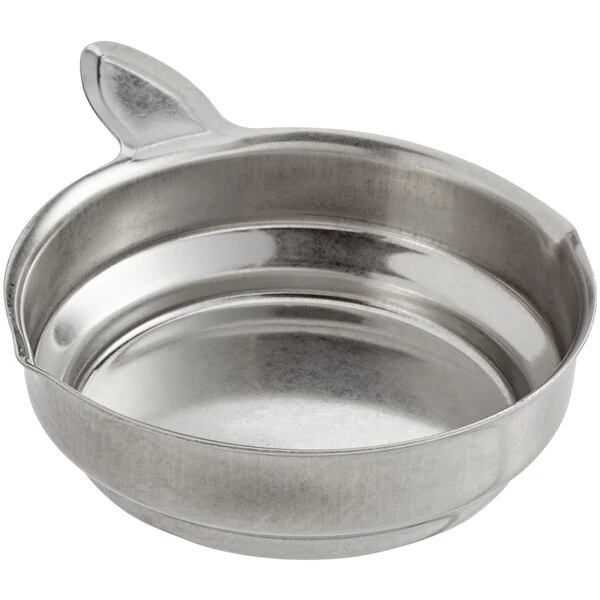 Vollrath 45691 Butter Melter 3.25 oz. Stainless Steel Pan - 1 1/4" Handle