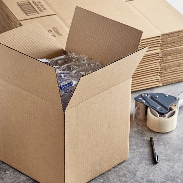 Lavex 10" x 10" x 10" Kraft Customizable Corrugated RSC Shipping Box - 25/Case