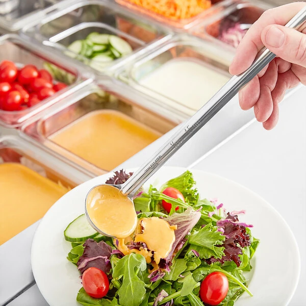 Choice 0.5 oz. One-Piece Stainless Steel Ladle
