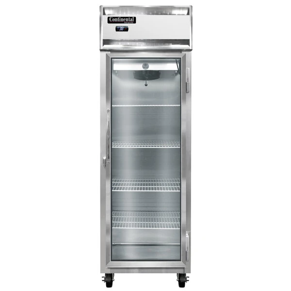 Continental Refrigerator 1R-N-GD 26" One Section Glass Door Reach-In Refrigerator