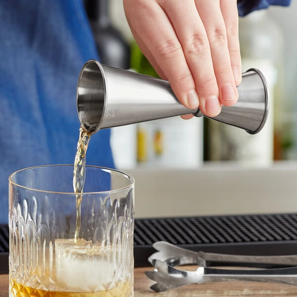 Acopa 1 oz. & 2 oz. Stainless Steel Japanese Jigger
