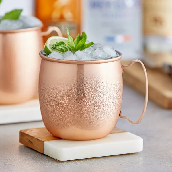 Acopa Alchemy 16 oz. Customizable Copper Moscow Mule Mug - 12/Pack